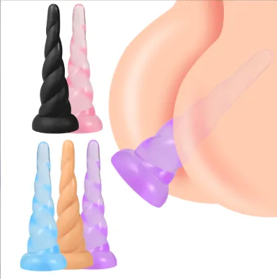 Colorful Crystal Dildo Anal Plug Strong Suction Cup Adult Masturbation Butt Plug Erotic Toys for Gay Men Women