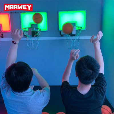 Indoor Active Gaming Entertainment Throw Basketball Sport Kid Adult Arena Activate Game Interactive Led Light up Hoop Games