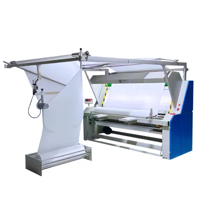 Open Width Fabric Inspection Machinery Rolling Weighing Function for Large Coiled Needle Woven Fabrics 1800-2800mm Working Width