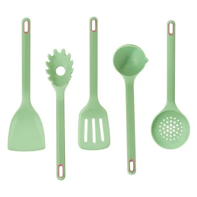 5-Piece Silicon Utensils Cooking Sets Kitchen Silicone Cooking Kitchen Utensils Set