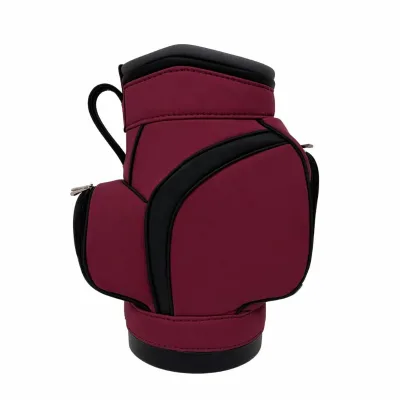 Den Caddy Golf Club Display Bag PU Leather Golf Storage Rack Caddy Golf Bag