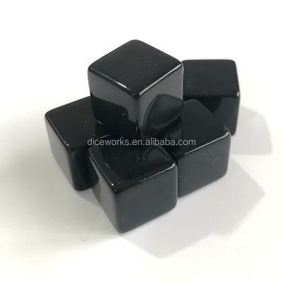 Custom Number Font Logo Acrylic Polyhedral Blank D6 Dice 12mm/14mm/16mm