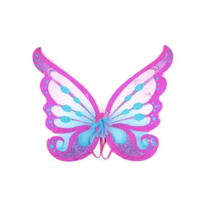 Purple & Blue Carnival Fairy Wings with Three Colors Sparkles Fairy Butterfly Wings