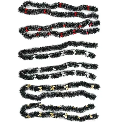 Merry Tree Multi-color 9cm 2meters DIY Luxury PET Tinsel Garland for Christmas Tree Home Party Decorations