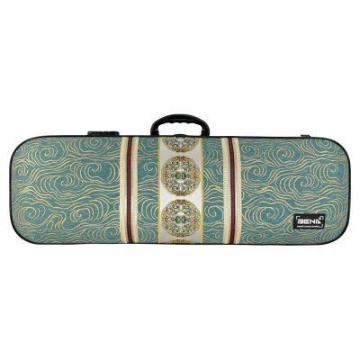 4/4 Light Weight Shock-Proof Shoulder Portable Waterproof Chinese Style Embroidery Violin Case