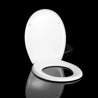 Europe Oval Shape Toilet Seat Directly Factory Soft Close Oval Shaped Duroplast Closed Front Toilet Seat for Bathroom