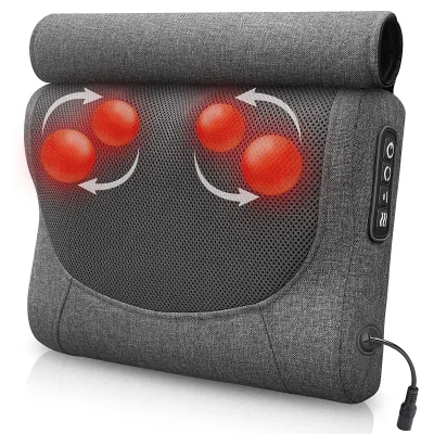 Neck Massager Pillow- Neck and Back Massager With Heat & Flexible Massage Nodes