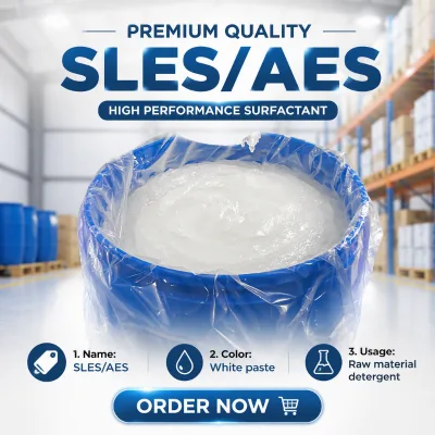 SLES 70% Sodium Lauryl Ether Sulfate Anionic Surfactant High Purity 70% Active Matter Paste pH 7.0-8.5 Laundry Detergents HALAL