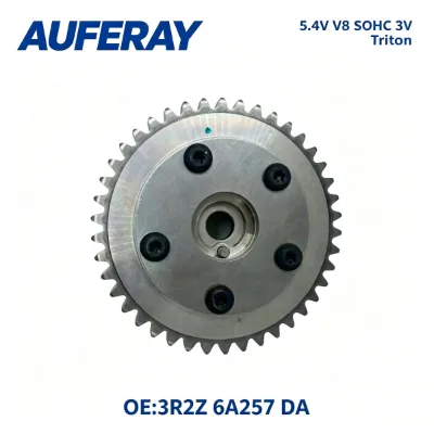 OEM Grade VVT Camshaft Phaser Sprocket for Ford 5.4L 4.6L Triton 3V F-150 Raptor Expedition OE 3R2Z-6A257-DA Direct Replacement