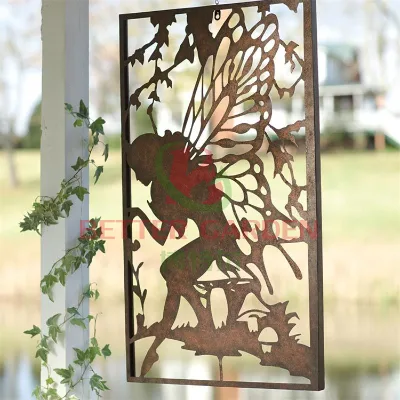 Economic and Durable Rusty Metal Garden Ornaments for Garden Lovers Supplier