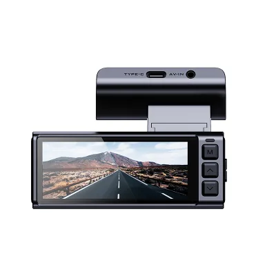 2 Lens 4K HD Driving Recorder, Recording in Front of and Behind the Car, with 512GB Card, HDR, G Sensor, Loop Recording