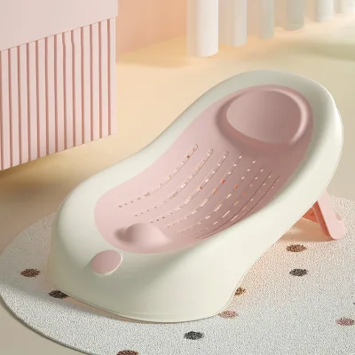 Newborn Bathing Rack for Soft Touch Baby Shower Plastic Bracket for Sitting Lying Down Children Bath Rack Baby Bath Products