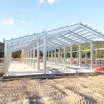 Cold Formed Rigid Frame Metal Galvanized Steel Structure Barndominium Prefabricated Warehouse Construction Bodega Buildings