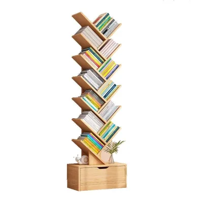 Hot Selling Tree Shape Modern Wooden Bookshelf Floor Standing Storage Rack,Wall Storage Bookshelf