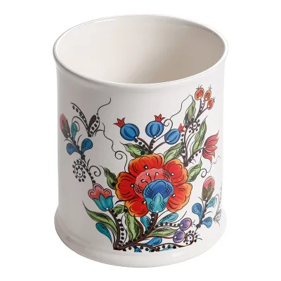 Lichunhua 6-inch Ceramic Tableware Rack Storage Jar Farmhouse Kitchen Counter Tableware Box Home Decor Items Approximately 15cm