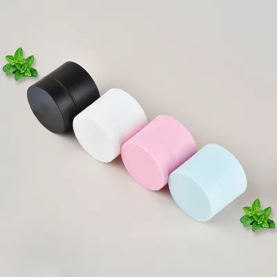 Custom PP Plastic Pink Blue White Face Cream Jar Empty Cosmetic Container Lip Scrub Eye Cream Blush-10g 15g 20g 30g 100g Max
