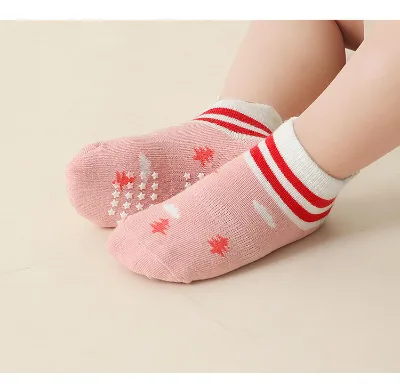 2024 Manufacturer Oem Baby Sport Grip Non-Slip Children's Socks Anti-slip Dot Floor Kids Socks