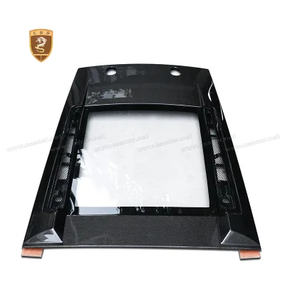 Good Fitment Carbon Fiber Car Bonnet Transparent Rear Trunk Cover for Gallardo Lp550 Lp560 Lp570