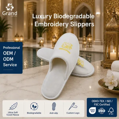 Business Class Airline Amenity Slipper Portable Foldable Travel Slipper Lightweight Disposable Footwear for Flights