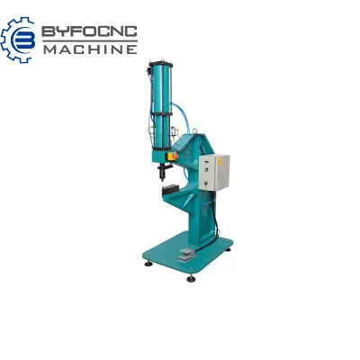 BYFO Pneumatic HVAC Air Duct Metal Sheet Galvanized Sheet Riveting Machine