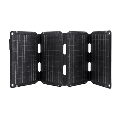 For Laptop Power Bank Waterproof IP67 Foldable 45W Energy ETFE Laminated Solar Panel Charger for Cell Phone with Type C Output
