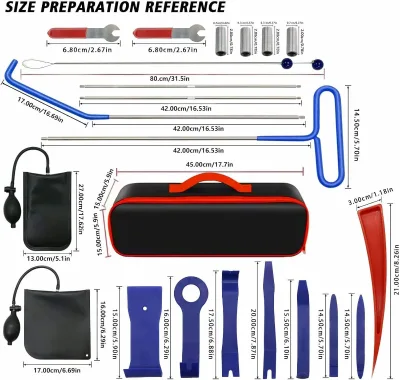 A Comprehensive Kit for Various Car Models and Lock Types.