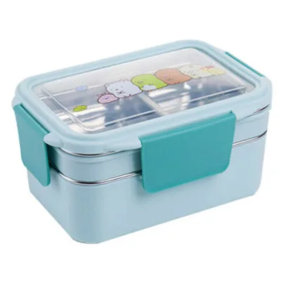Stainless Steel 2-Layer Bento Lunch Box