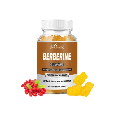 BIOCCHN Private Label 60 Berberine Gummies Food Supplement Organic Niacin Cinnamon Berberine Gummies