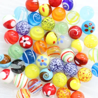16mm Mix Handmade Glass Marble Toy for Kid Ready to Ship