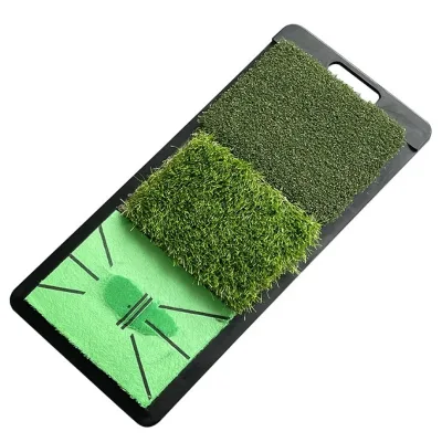 Tri-Turf Golf Practice Mat for Optimal Indoor/Outdoor Driving and Chip Training