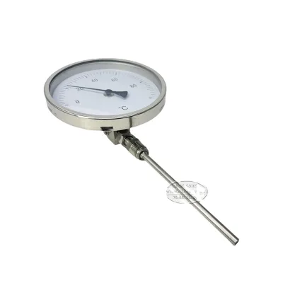 BECO WSS411 High-Quality Stainless Steel Encased Bimetallic Thermometer, 160 Degrees Electric Type, Industrial and Household Use