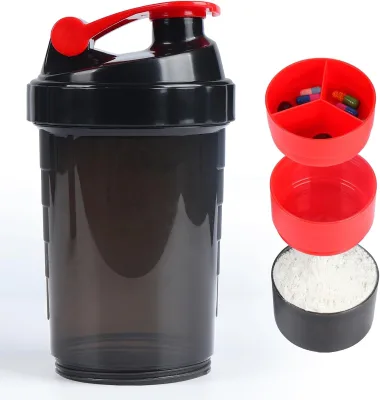 New 500ml Fitness Shake Cup Gradient Soft Painting Plastic Water Bottle With Straw& Time Marker Bpa Free Spring Cup