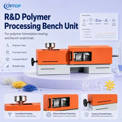 Crtop Compact Polymer Processing Machine for R&D Trials, Formulation Samples and Bench Scale Material Development
