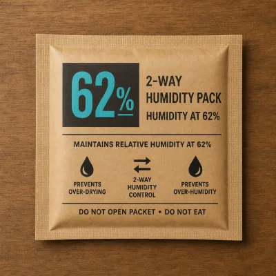 Flower Curing Humidity Program for Hemp Brand Manager, 2-Way 62% Custom Size Humidity Pack