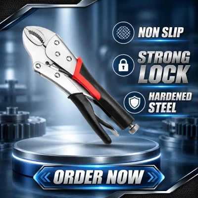 Locking Adjustable Vise Grips Curved Jaw Vice Grips Pliers for Automobile Maintenance Clamping Twisting Welding