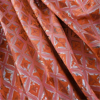 New Coming Vintage Geometry Jacquard Textile Brocade Fabric for Home Textile Table Cloth Cushion