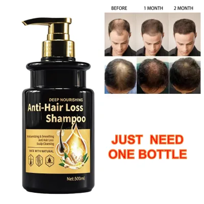 Ginger Anti Hair Loss Shampoo 500ml Natural Deep Nourishing Scalp Cleansing Volumizing Smoothing Hair Shampoo