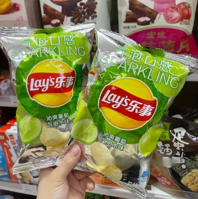 Exotic Snacks 40g Best-selling New Product Lay's Salty Sparkling Water Flavored Potato Chips Bag