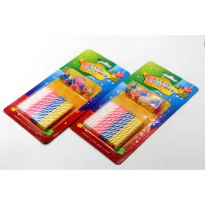 24pcs Eco Friendly Diameter 5mm Relighting Magic Spiral Happy Birthday Candle Cake Candles Magic Candles Cake Topper Toppers