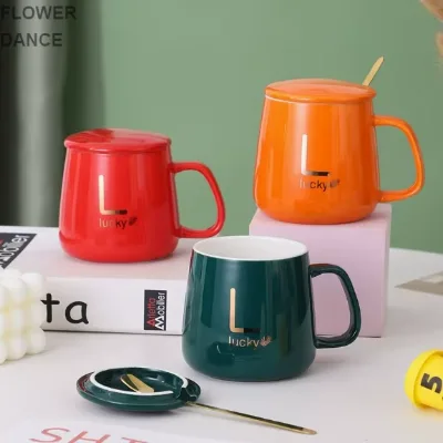 Wholesale Ceramic Coffee Mug Gift Set Custom Logo With Box Lid Spoon for Wedding Guests Corporate Souvenirs Promotional Gifts