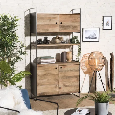 Solid Wood Buffet Dining Room Sideboard Storage Cabinet Home Furniture