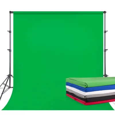 Muslin Background 3*6m Photography Backdrop Green Screen for Photo Studio White Black Blue