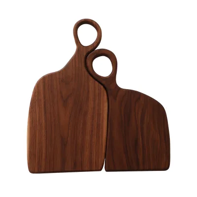 New Creative Irregular Wood Couple Cutting Boards Steak Pizza Bread Display Serving Board Kitchen Chopping Blocks
