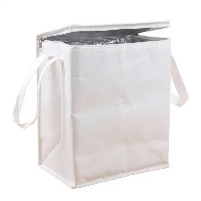 Foil Lined Cooler Carrier with Tight Closing Zipper for Beverage Chilling Useful Kitchen Accessory