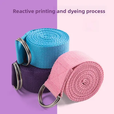 Cotton Linen Thickened Double Rings Stretching Belt Yoga Rope for Fitness Strength Training Aerial Yoga Sports Resistance Band