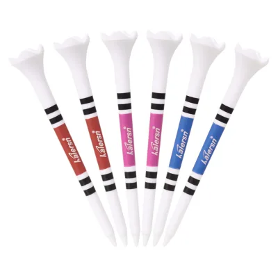 Kaiersn 50pcs/bag 83mm 4 Prongs Durable Plastic Golf Tees Red/Blue/Purple Golf Accessories