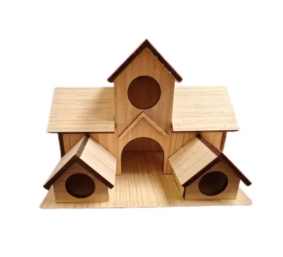 Solid Wood Classic Style Bird House Outdoor Hanging Bird Nest & Cage Hummingbird Habitat for All Seasons