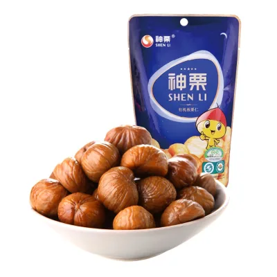 ShenLi Organic Grade a Vacuum Packed Roasted Chestnuts Snacks