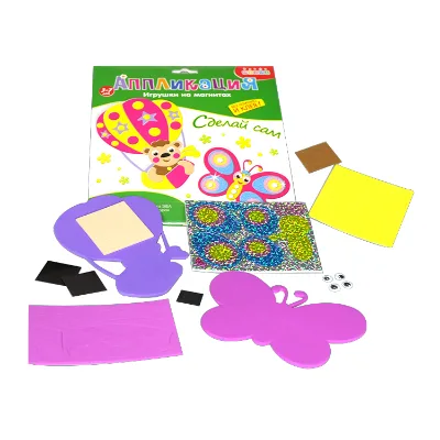 Animal Shape DIY Handmade Stickers Children Educational Felt Puzzle Toys