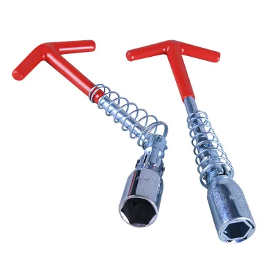 Chrome Vanadium Steel Double-End Ratcheting Spark Plug Socket Torque Wrench Set Ultra-Thin Magnetic Universal Socket Automobile